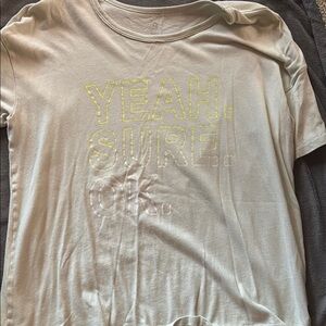Kids Cream T-Shirt with Yellow Print